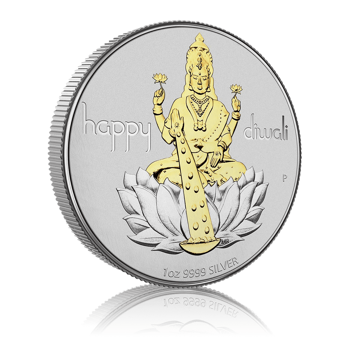 1oz Silver Diwali Edition Box Set Laxmi Medallion (2020) 4